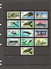ISOLE FALKLAND 2012, BALENE E DELFINI DEF. CON RISTAMPA 31p 2016, 13v., MNH