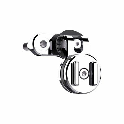 SP Connect Clutch Mount Pro Silber Handyhalterung Motorrad für Lenkerspiegel