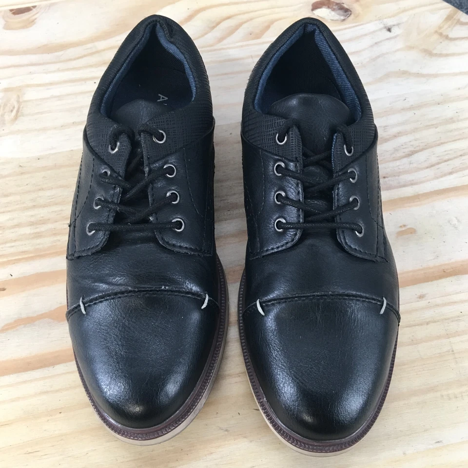 Arizona Zapatos Jóvenes Niños 3 M Peluquero Informal Tenis 624-6043 Cuero Negro Foto 4 de 4