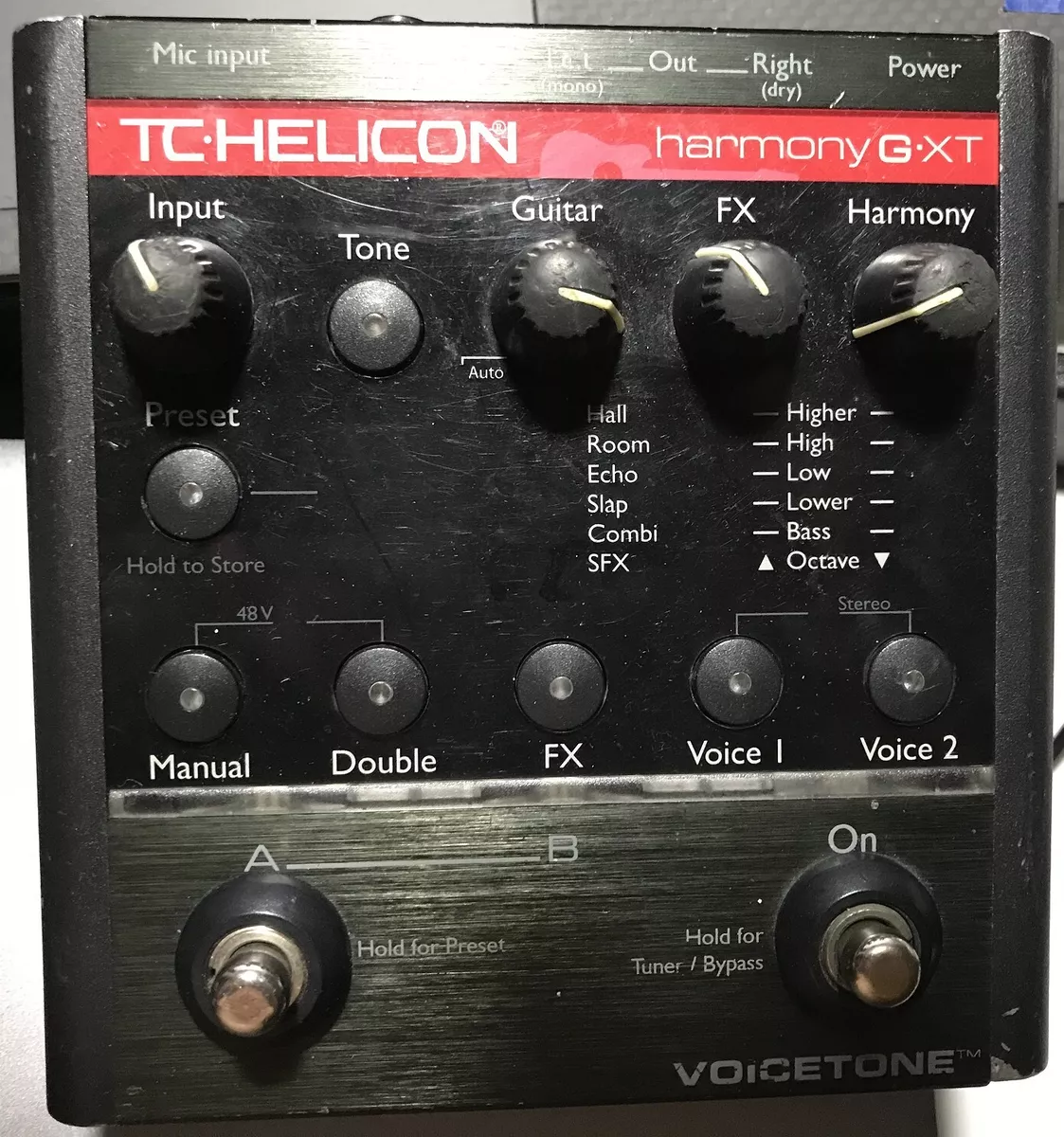 TC Helicon Voicetone Harmony G XT Vocal Effects Processor Pedal w/Power ~100