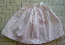 2845 Antique 1890-1900 Doll petticoat, pretty white textured fabric