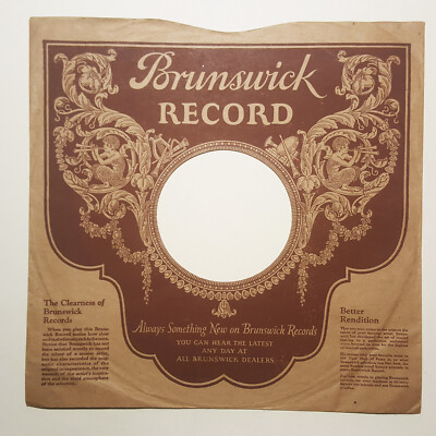 BRUNSWICK RECORDS 78RPM SLEEVE Leopold Godowski Bio & Discography