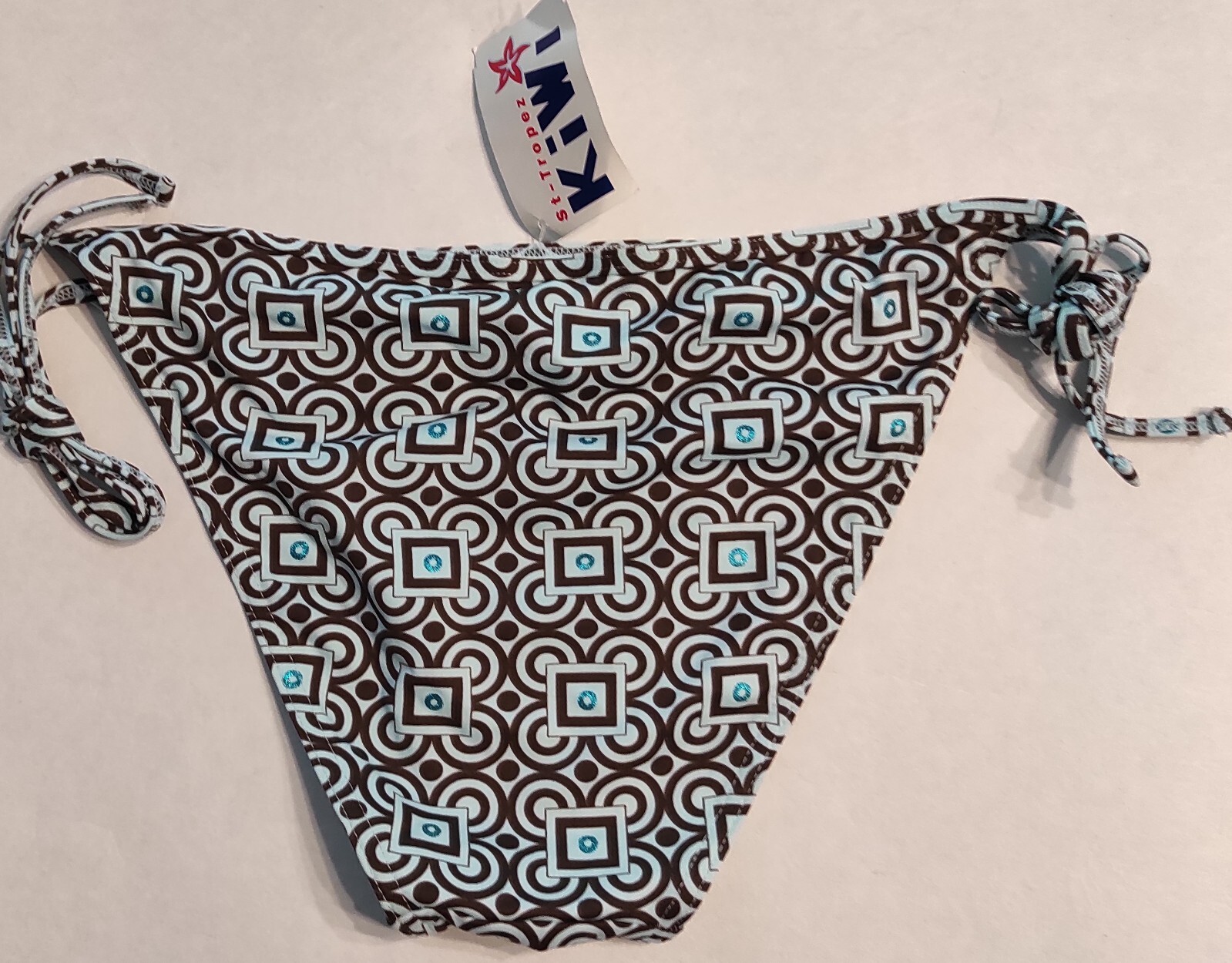 culotte bas de maillot de bain bikini à nouer KIWI ST TROPEZ (gong ) t4