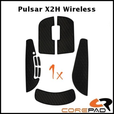 Corepad Soft Grips schwarz Pulsar X2H & X2H eS Maus Grip Tapes Aufkleber