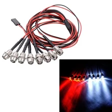 4LED/6LED/8LED Light Kit 5mm for 1/8 1/10 Axial SCX10 TRX4 HPI D90 HSP MST Arrma