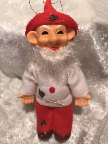 Vintage Elf Gnome Christmas Ornament - Picture 1 of 2