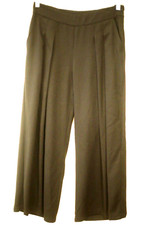 Eileen Fisher Women's Size Small Pleated Wide Leg Trouser Pants Black Tencel