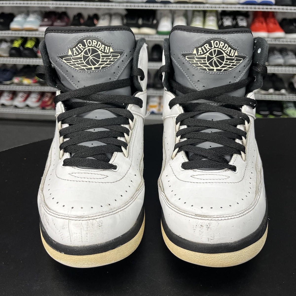 Nike Air Jordan 2 Retro Wing It 2016 White Black 834272-103 Mens 7.5 Womens 9 Symbol Air Jordan Wing It Men main image 4