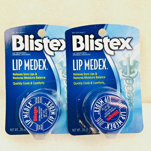 2 Pack New Blistex Lip Medex Moisturizer Balm Chapped Sore Protectant 0