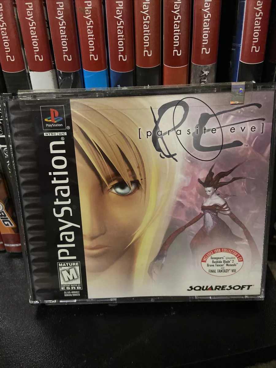 Parasite Eve, 3 disc Playstation, PS1 Black Label NTSC U/C Collector's CD