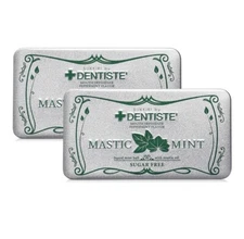 2 x Sukkiri Dentiste Mouth Freshener Mastic Oil Peppermint Sugar Free 50 Balls L