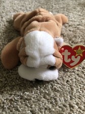 Ty Beanie Babies EXTREMELY RARE Wrinkles the Bulldog with Tag ERRORS