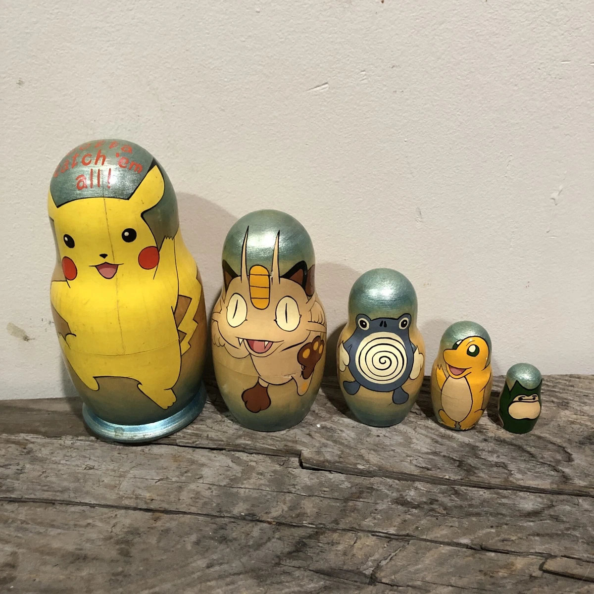 Pokemon nesting doll handmade