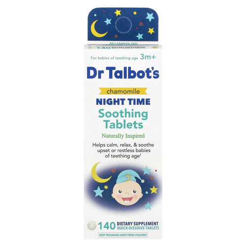 Chamomile Night Time Soothing Tablets, 3m+, 140 Quick-Dissolve Tablets