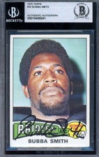 Bubba Smith Beckett BAS Signed 1975 Topps Autograph