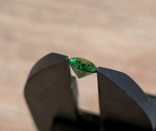 GRA Certified Loose Gem Rich Green Faceted Mossinite 6.3x4.0 .342 grams 1.16 Ct