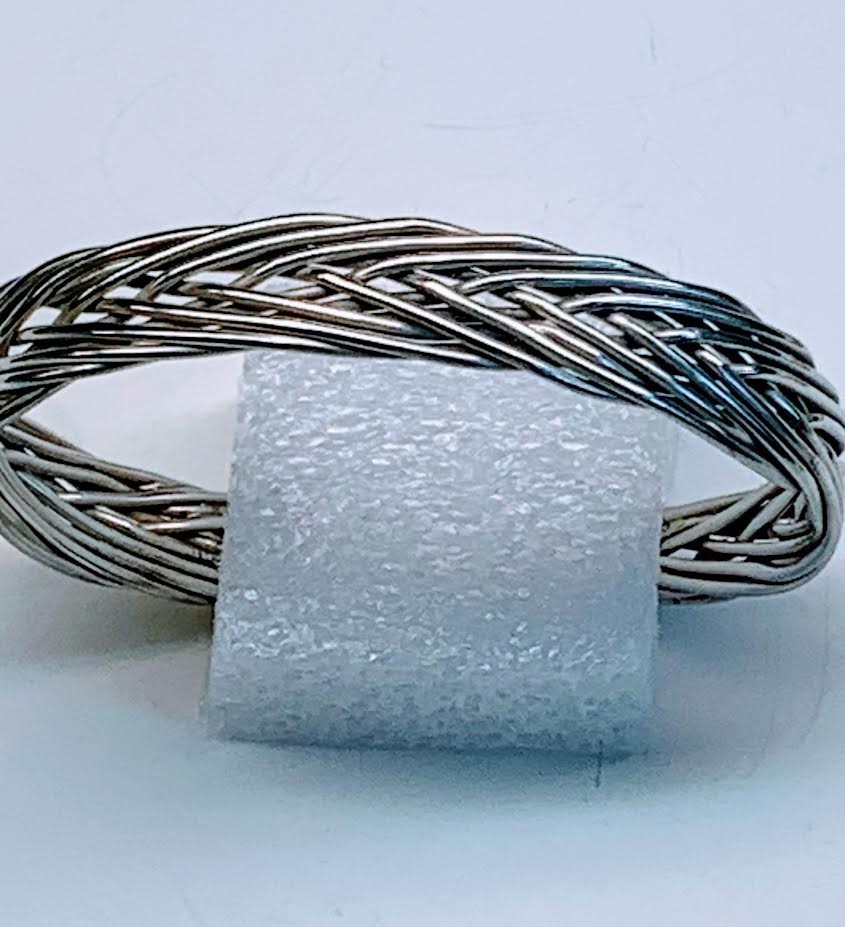 Solid sterling silver cuff bracelet, tapering bra… - image 1