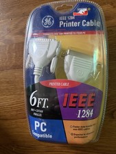 GE 6  DB25, IEEE 1284 Parallel Printer Cable   Brand NEW