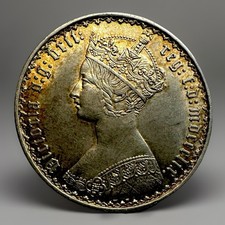 Victoria 1859, Gothic Florin Beautiful UNC Or Nearly