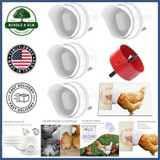 Outdoor Chicken Feeder with Rain Proof Construction and Minimal Spillage
