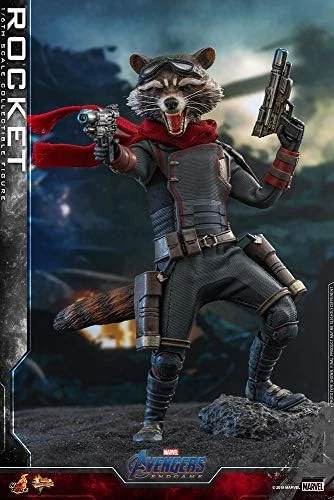 Movie Masterpiece Avengers Endgame 1/6 Action Figure Rocket Hot Toys Marvel - Image 2 of 4