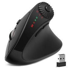 Ergonomic Wireless Vertical Mouse 3-in-1 Bluetooth 2.4G 4000 DPI 8 Buttons