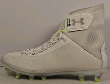 Under Armour Highlight MC Football Cleats Men's Size 10.5, White/Silver/Neon