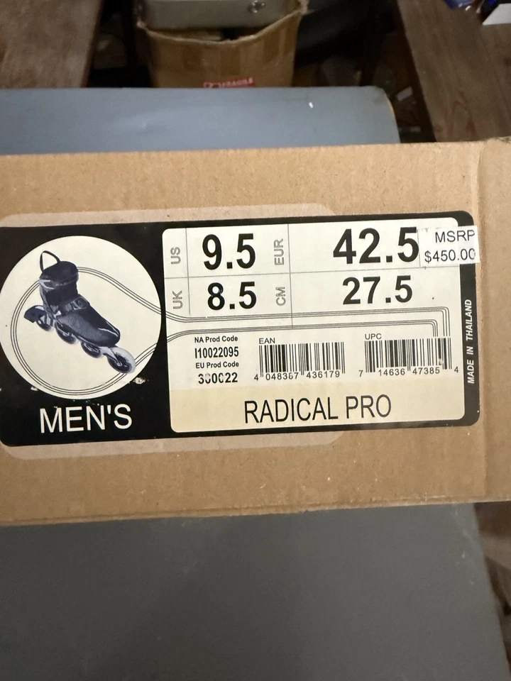 2007 K2 RADICAL PRO ILQ9 100mm x 110MM INLINE SPEED SKATES, US 9.5 - Bild 2 von 4