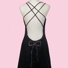 Vintage Rampage Maxi Bow Backless Gown
