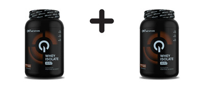 2 x QNT Metapure Zero Carb Whey Isolate (908g) Belgian Chocolate (60,57 EUR/kg)