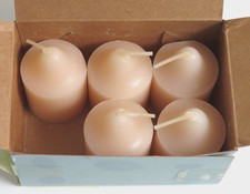 PartyLite MOON DANCE Box of 5 VOTIVE CANDLES V06213 NEW/OS Creamy White