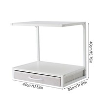 Desktop Printer Stand 1/2/3-Tier Printer Cart Printer Rack Kitchen Storage Shelf