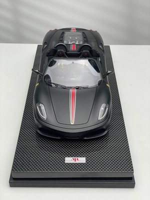 【未開封品】マテル エリート 1/18 フェラーリ F430 スパイダー Ferrari 16M Scuderia Spider (Matte Black) [MR Collection] 1/18