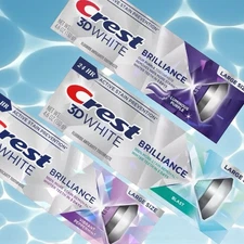 3 PACK-Crest 3D White Brilliance Toothpaste 4.6oz Multi Flavors Teeth Whitening