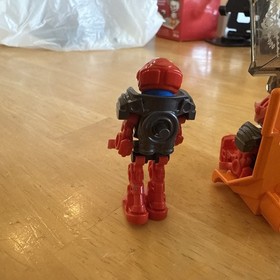 4 - LEGO Furno Mini Red Armor 44029 Blue Head Hero Factory Bionicle Minifigures