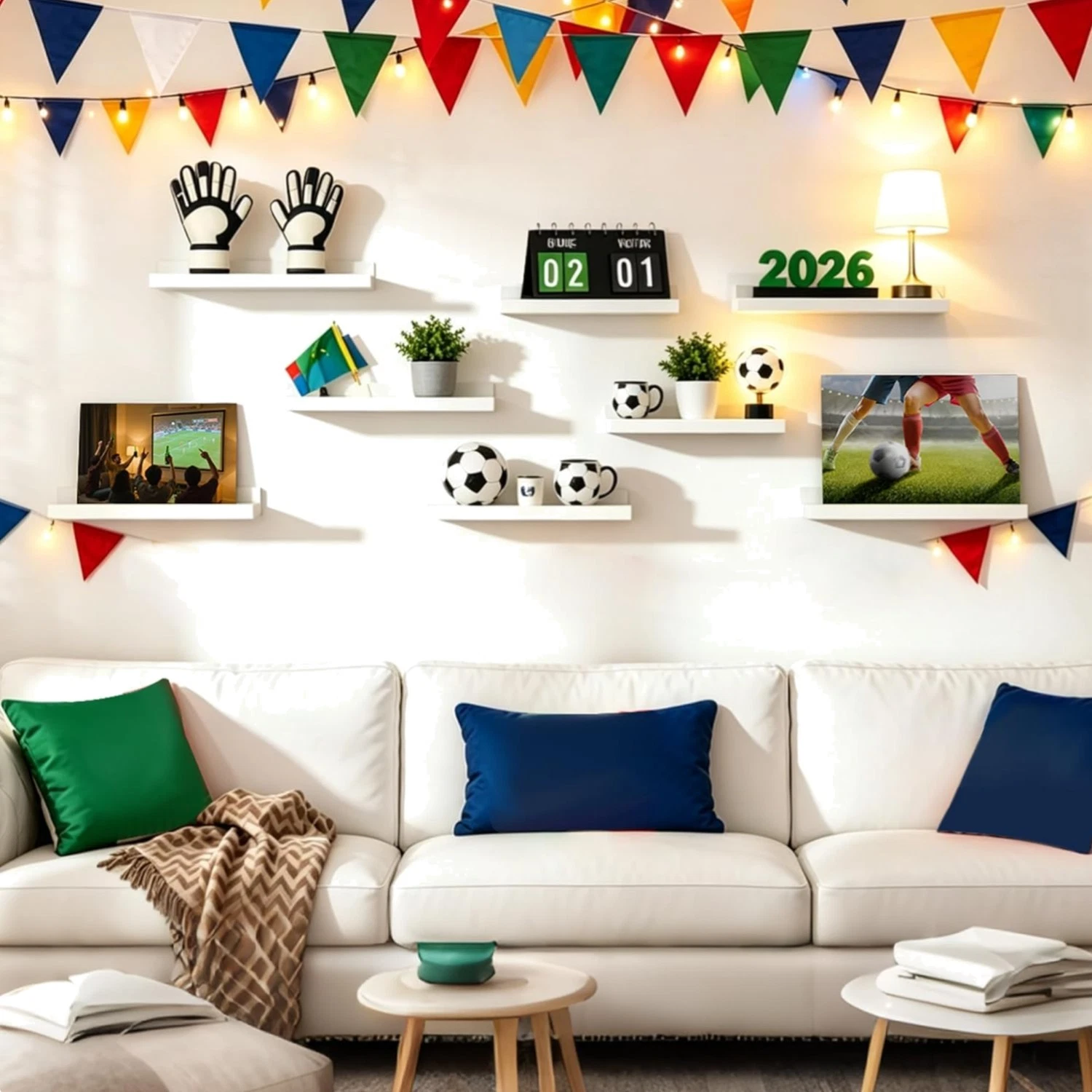 Floating Shelves for Wall, Wall Shelves for Decor Storage Set of 6, Wall Moun...