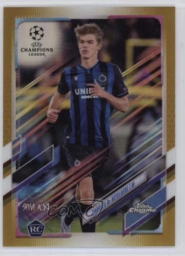 Charles De Ketelaere [Gold] #37 2020 Topps Chrome UEFA Champions League card