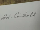 Robert Cinibulk  pencil signed B-17 Flying Fortress USAAF WW2