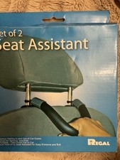 Car Headrest Grab Handle, Set of 2 Portable Front Rear, Auto Mobility Aid NEW
