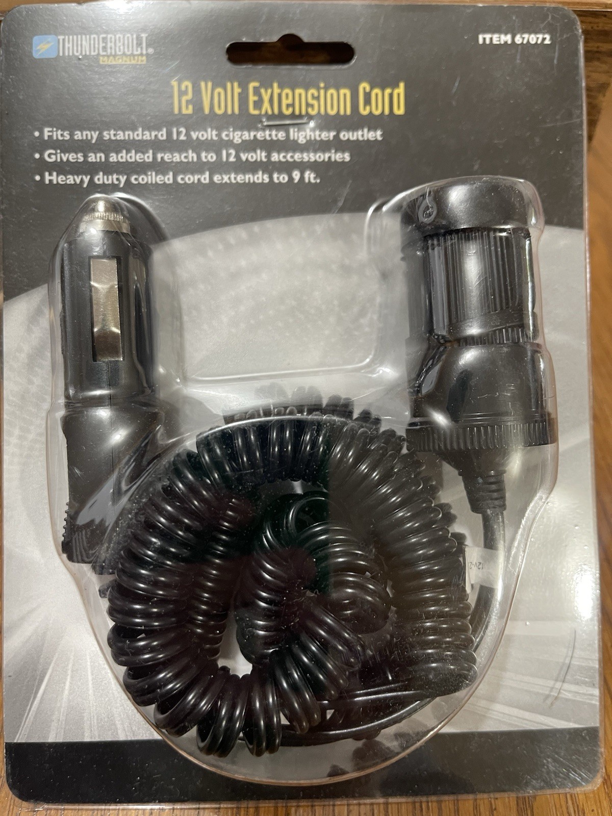 12 Volt Extension Cord Extends To 9 Ft New In Package