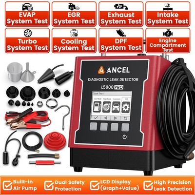 ANCEL L5000 PRO Auto EVAP Smoke Machine Diagnostic Vacuum Leak Detector Tester