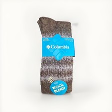 2 Pairs Crew Socks Fits Womens Shoe Size 4-10 Wool Blend