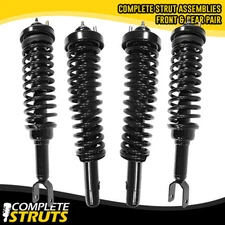 Front & Rear Complete Strut & Coil Spring Assemblies for 1996-2000 Honda Civic