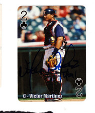 Victor Martinez Signed Subway Card 2004 / Autographed Baseball Cleveland