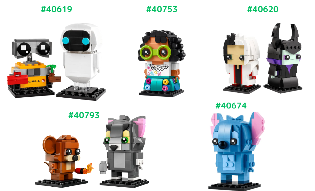 LEGO BrickHeadz 5-piece set( 40674/40753/40620/40619/40793) Kids Present  From JP