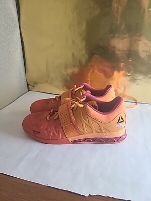 Reebok Crossfit CF74 Power Weight Lifting Shoes 600501-314 Men's Size 8 Orange 