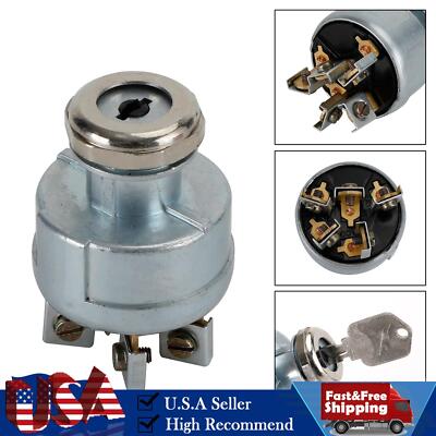 Ignition Switch For Clark Forklift 1723186 2339413 272041 7004210 With 2Keys