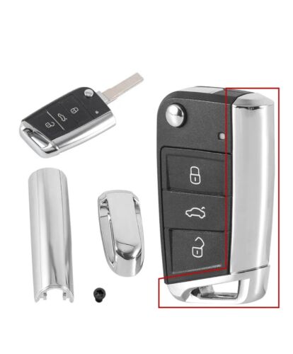 Schlüsselkappe Key Cover Chrom Accessoire passend für VW Golf 7 (5G), 2013-2017 - Bild 1 von 2