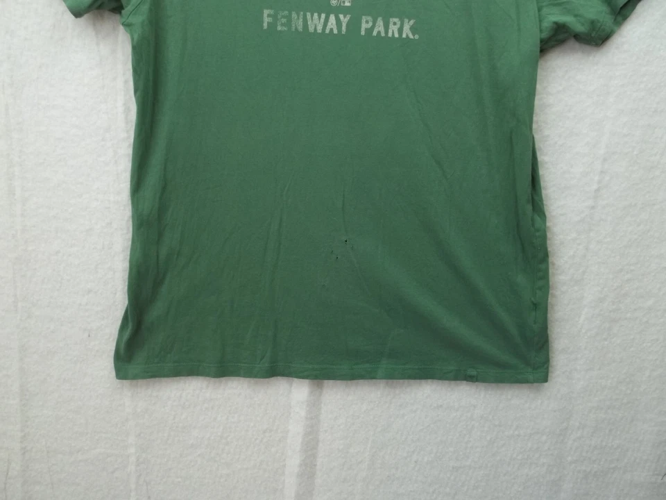 Green Monster Fenway Park Mens Green Distressed Graphic T Shirt Size L by '47 - Image 3 of 4