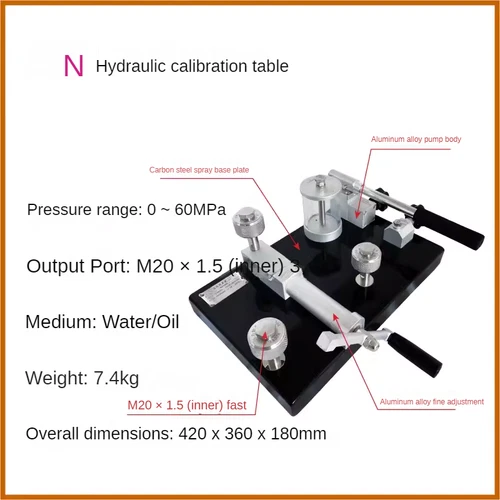 Portable Gas Pressure Pump Handheld Gas Pressure Source Calibration Station - Picture 20 of 27